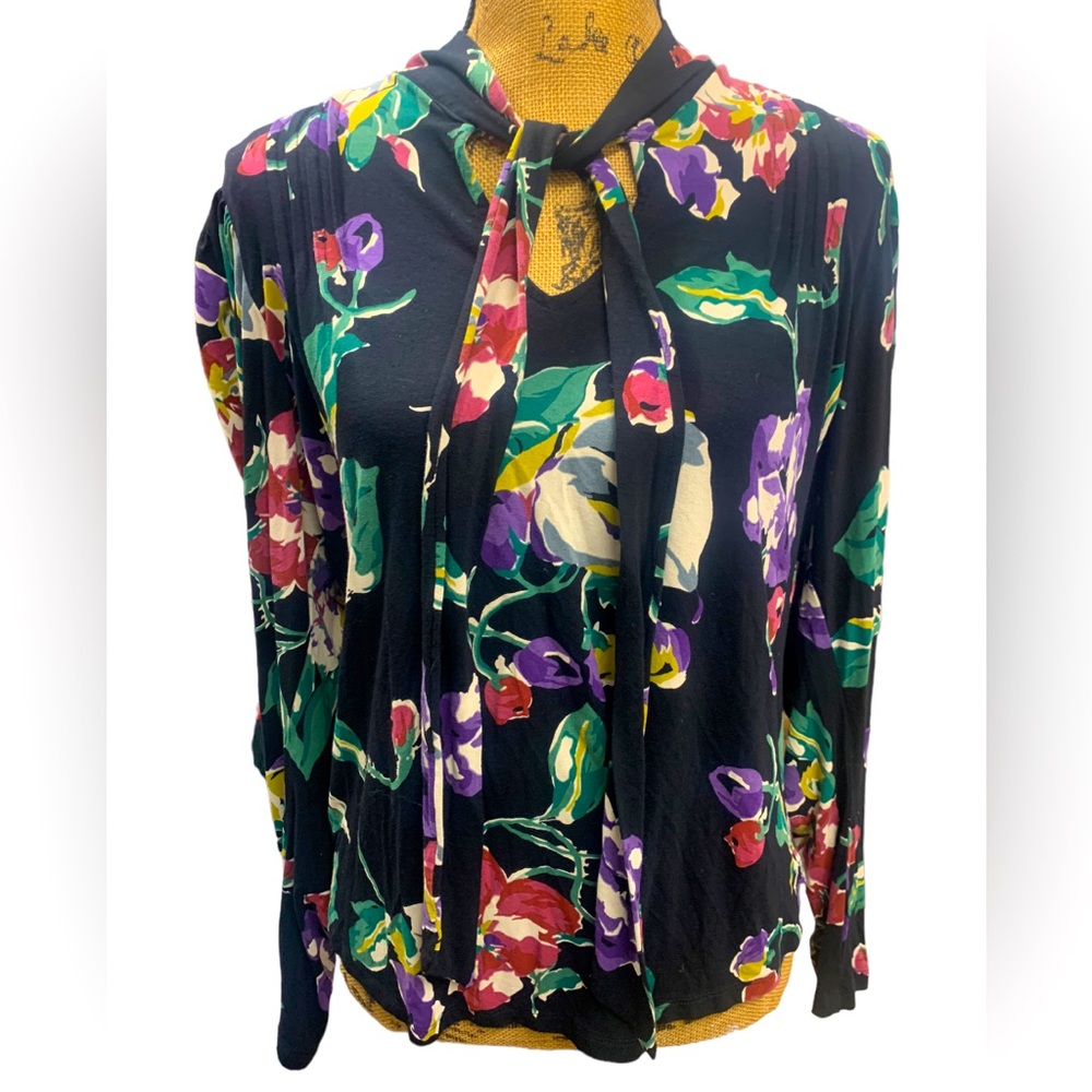 Women’s black floral Lauren Ralph Lauren Top